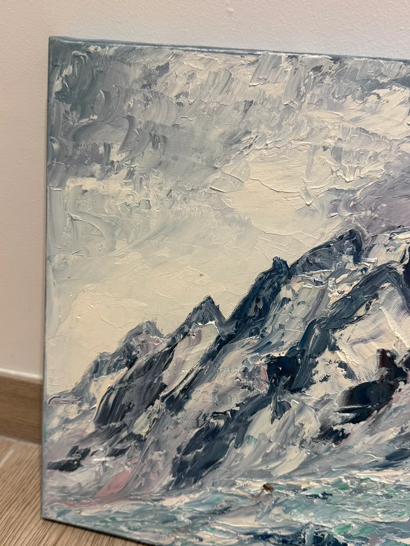 Tableau – “Massif Alpin, Chamonix” – Bernard Vincent - 46x39
