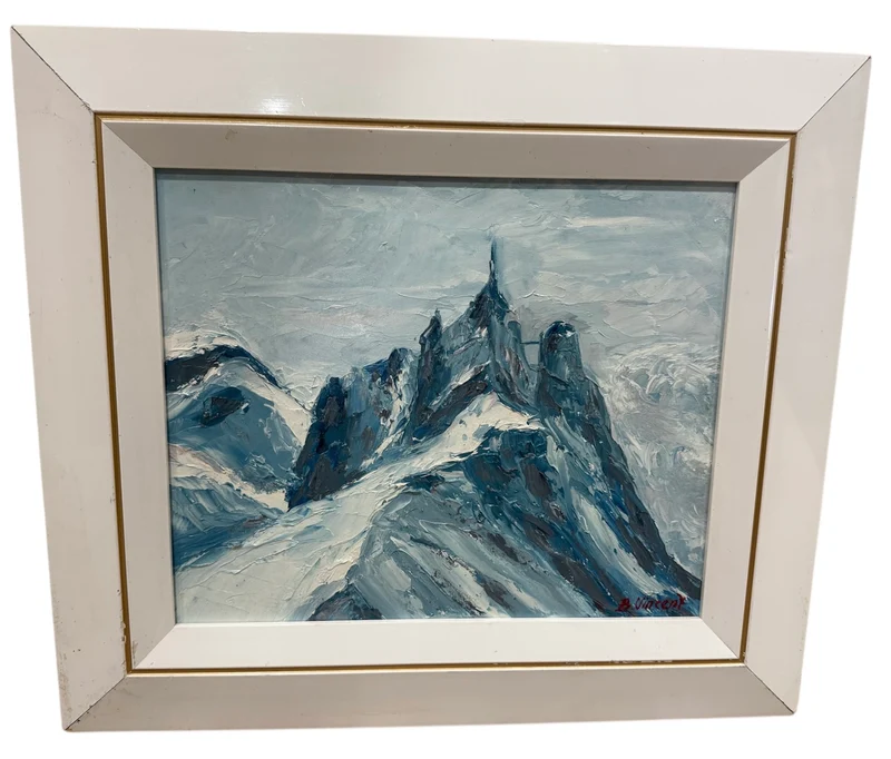 Tableau – “Aiguille du Midi, Chamonix” – Bernard Vincent - 46x39