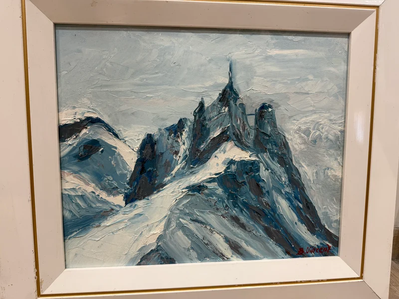 Tableau – “Aiguille du Midi, Chamonix” – Bernard Vincent - 46x39