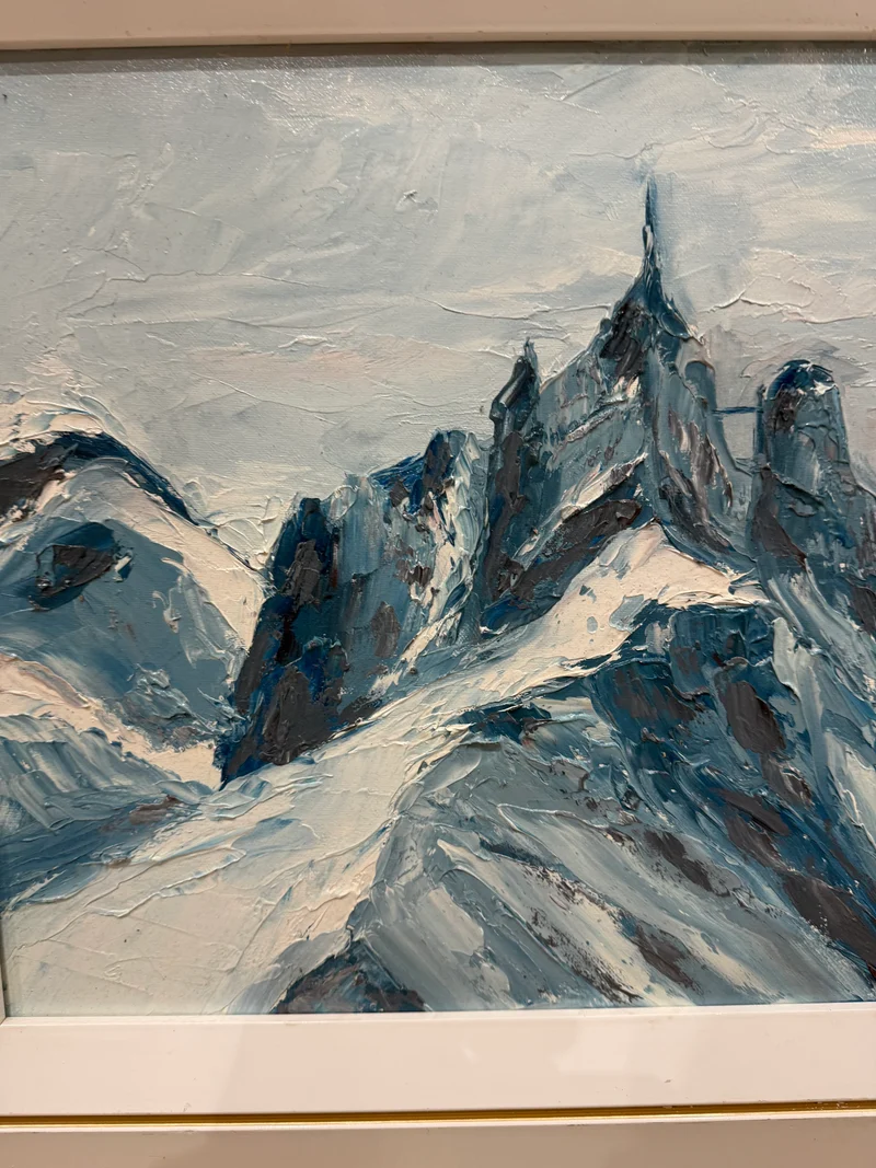 Tableau – “Aiguille du Midi, Chamonix” – Bernard Vincent - 46x39