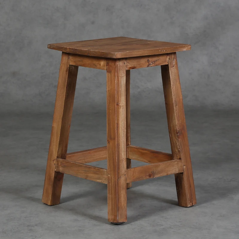 Tabouret en teck Remo