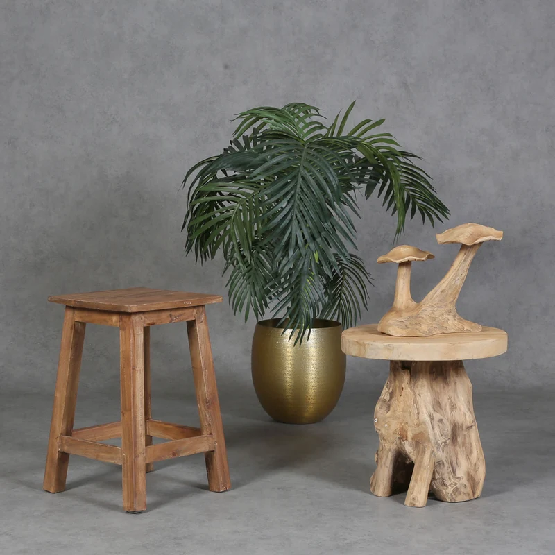 Tabouret en teck Remo