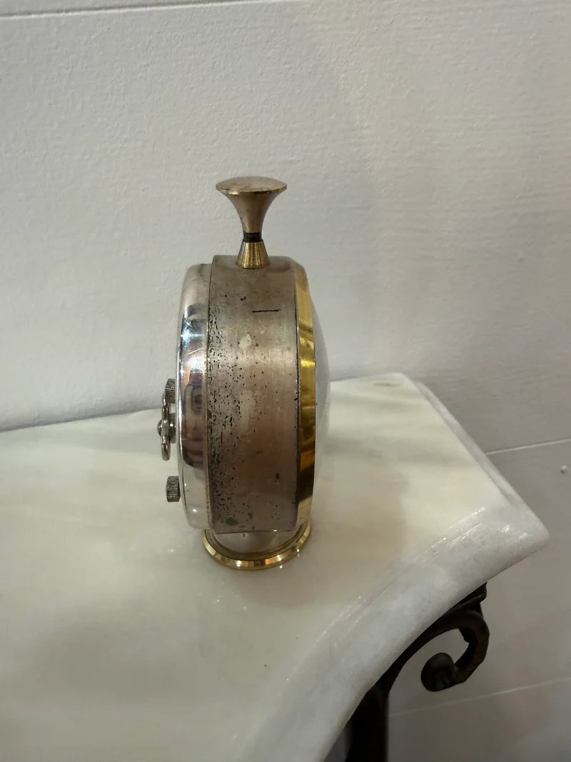 Horloge réveil vintage RITZ – Mécanique à remonter – Italie, années 1960
