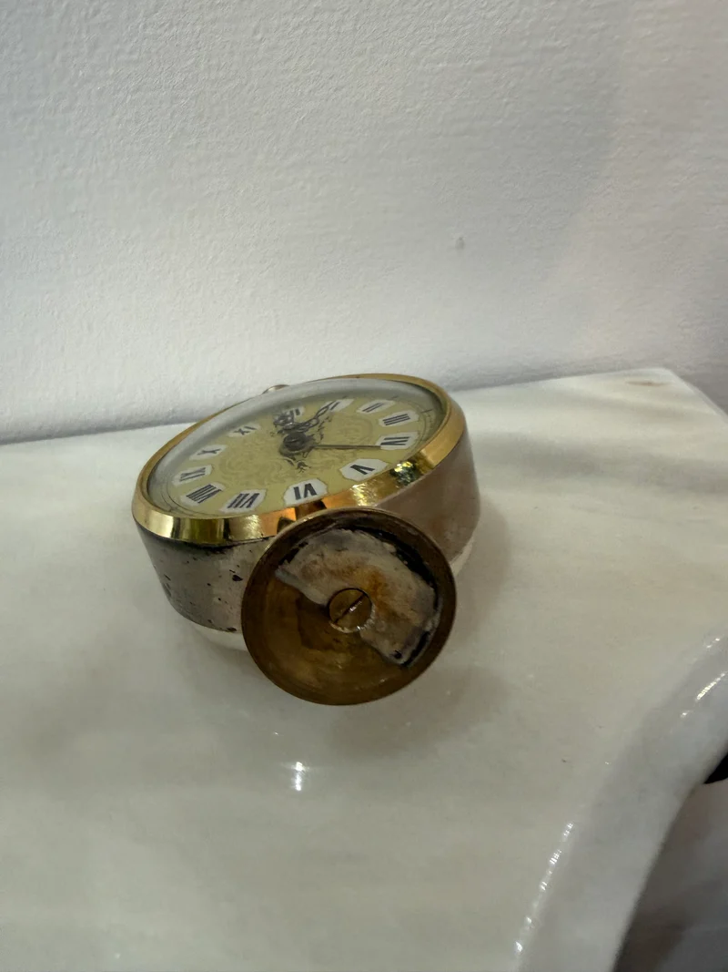 Horloge réveil vintage RITZ – Mécanique à remonter – Italie, années 1960