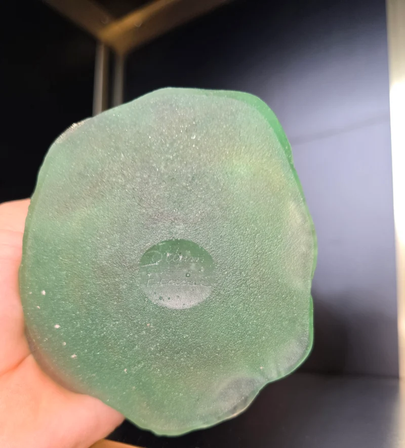 DAUM - soliflore "Nature",1988 - pâte de verre et cristal