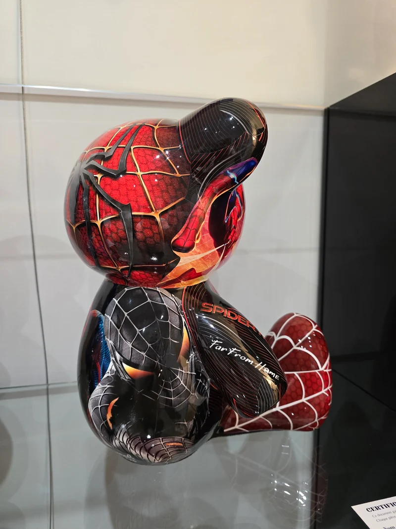 Teddy Bear Spider-Man /Venom – Édition limitée 7/26 – Résine covering – 35 cm