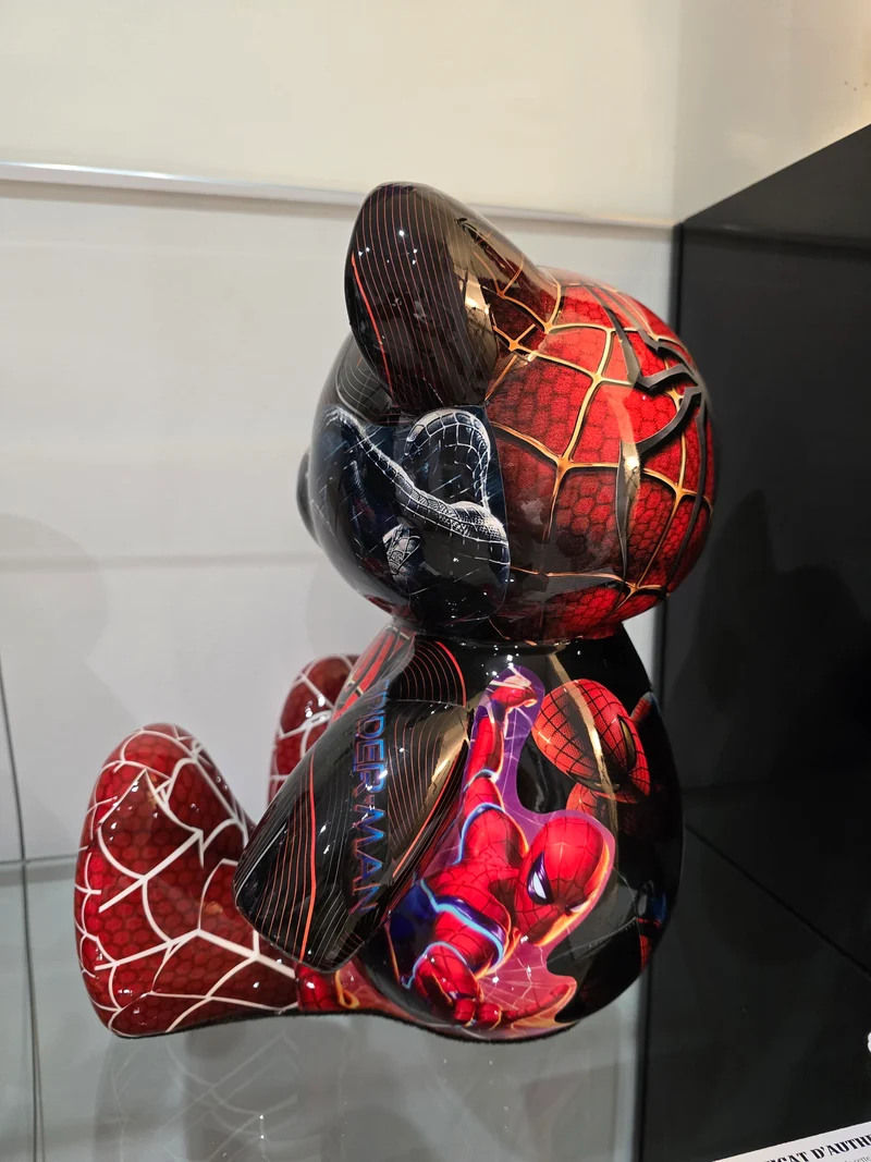 Teddy Bear Spider-Man /Venom – Édition limitée 7/26 – Résine covering – 35 cm