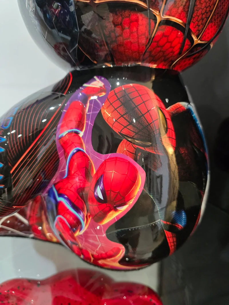 Teddy Bear Spider-Man /Venom – Édition limitée 7/26 – Résine covering – 35 cm