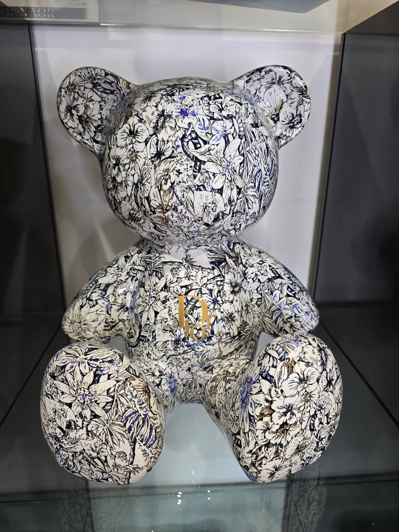 Teddy Bear Dior floral – Édition limitée 6/26 – 35 cm