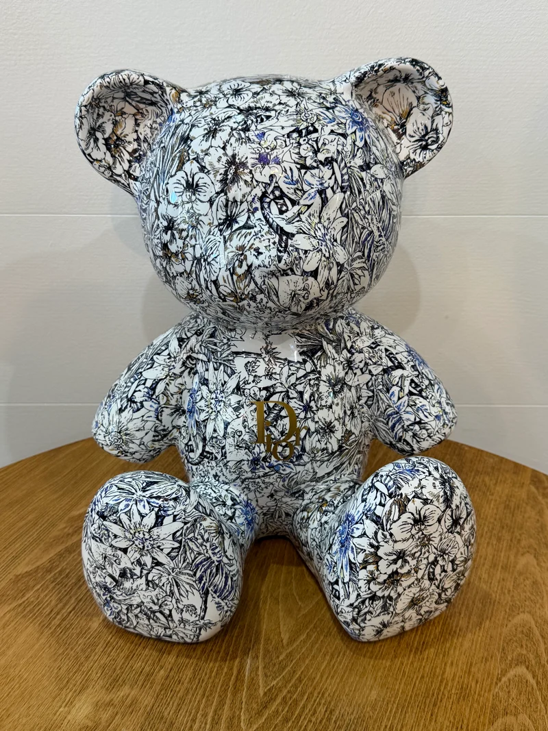 Teddy Bear Dior floral – Édition limitée 6/26 – 35 cm