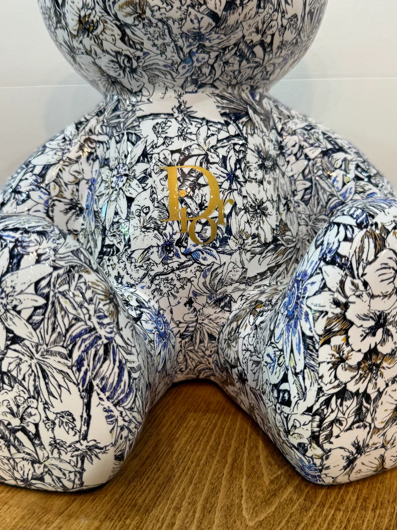 Teddy Bear Dior floral – Édition limitée 6/26 – 35 cm