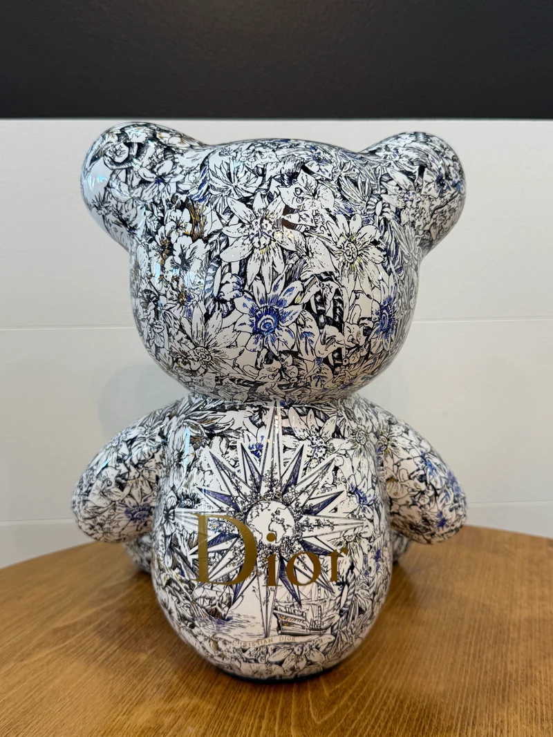 Teddy Bear Dior floral – Édition limitée 6/26 – 35 cm