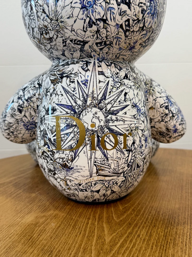 Teddy Bear Dior floral – Édition limitée 6/26 – 35 cm