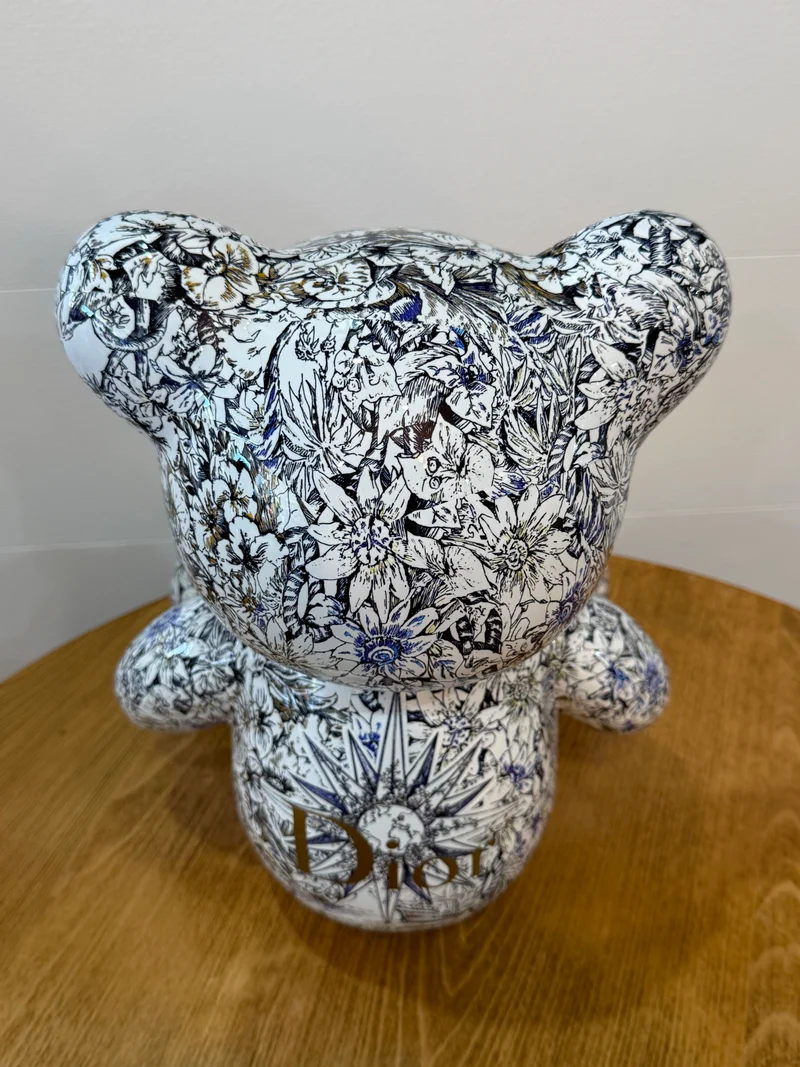 Teddy Bear Dior floral – Édition limitée 6/26 – 35 cm