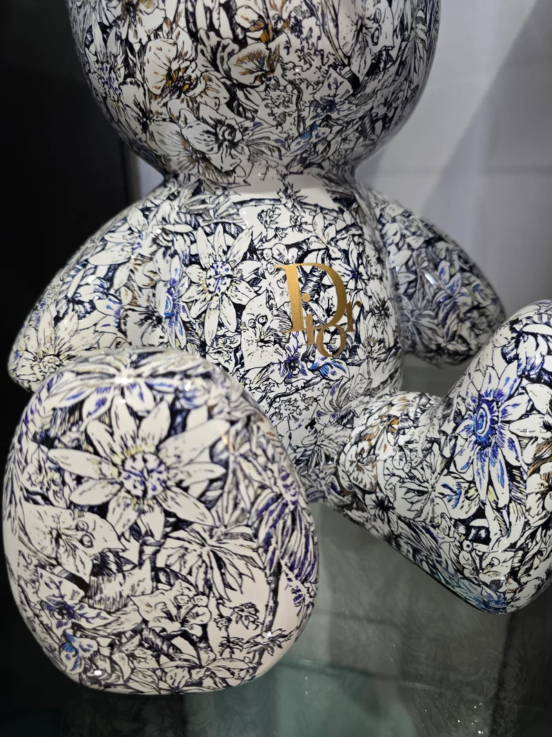 Teddy Bear Dior floral – Édition limitée 6/26 – 35 cm