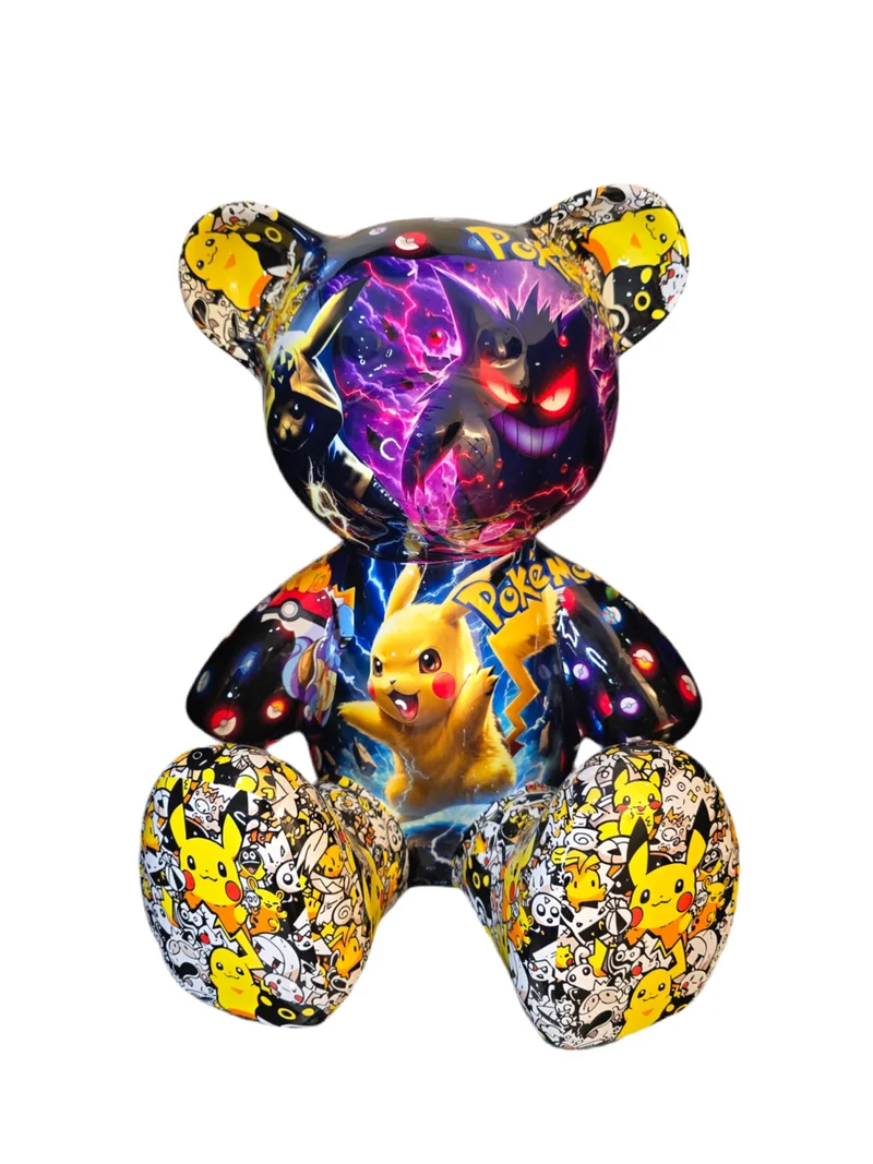 Teddy Bear Pokémon – Édition limitée 5/26 – 35 cm. Signé Naor