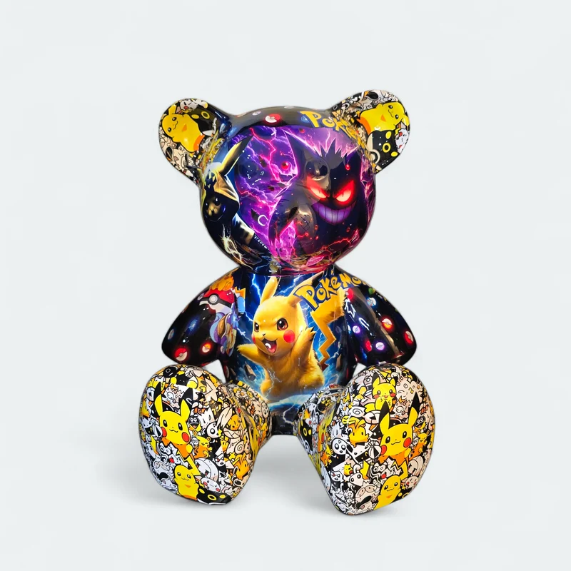 Teddy Bear Pokémon – Édition limitée 5/26 – 35 cm. Signé Naor