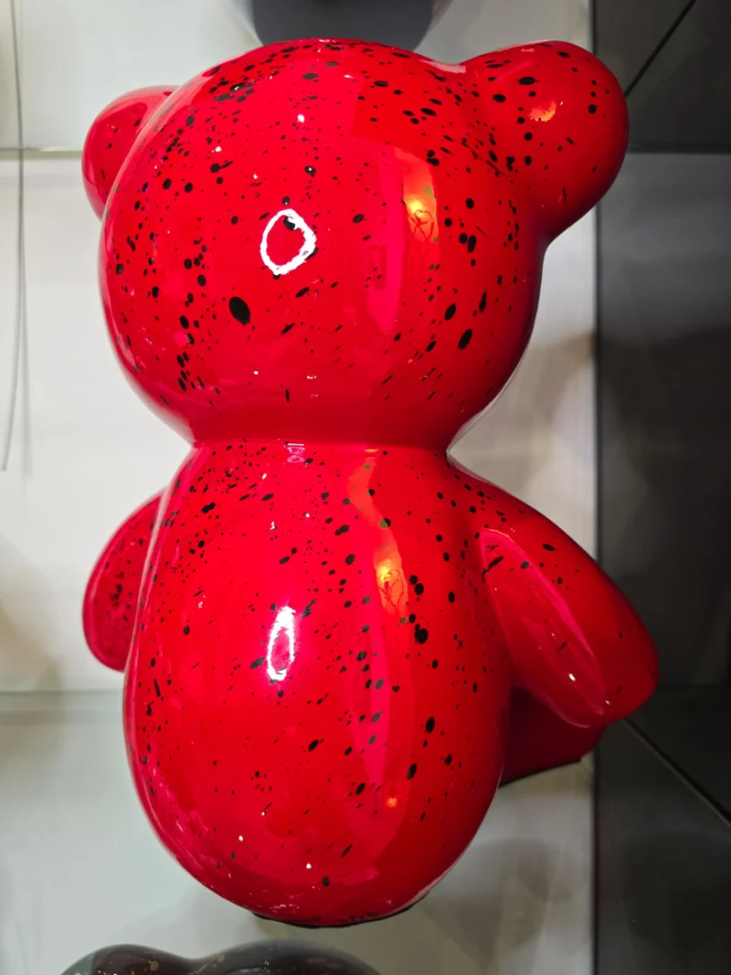 Teddy Bear Ferrari Édition limitée 9/26 – Résine covering – 35 cm