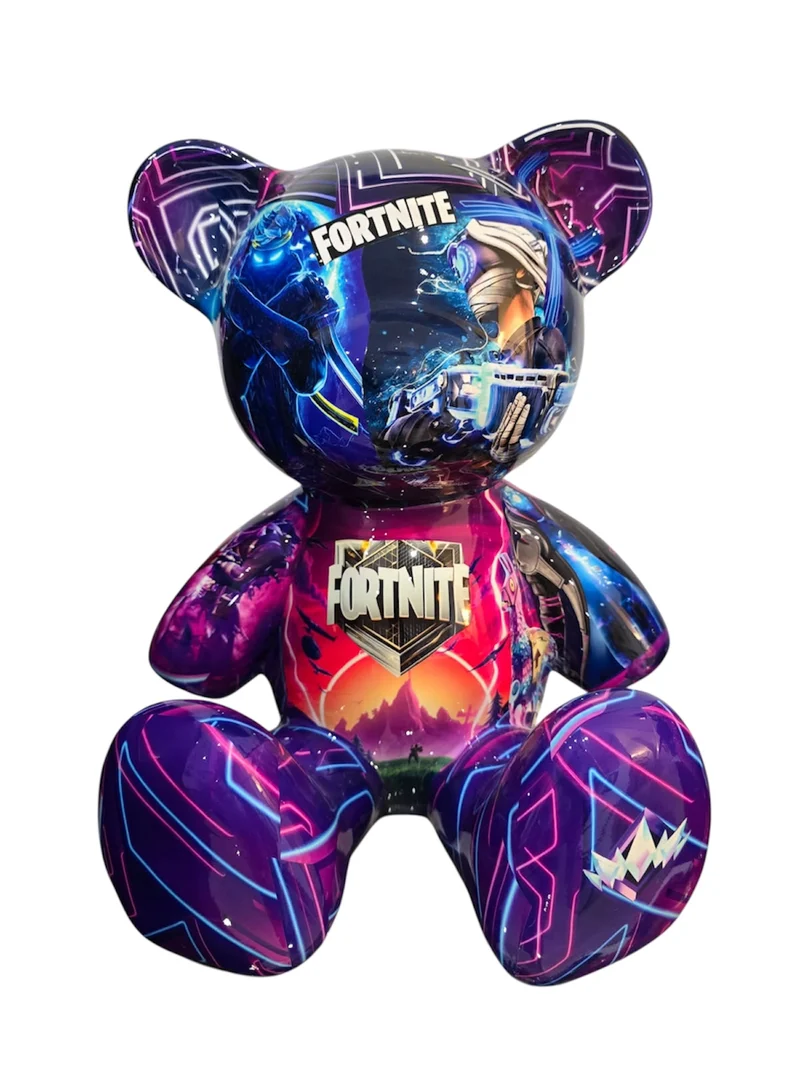Teddy Bear Fortnite – Édition limitée 4/26 – Résine covering - 35 cm