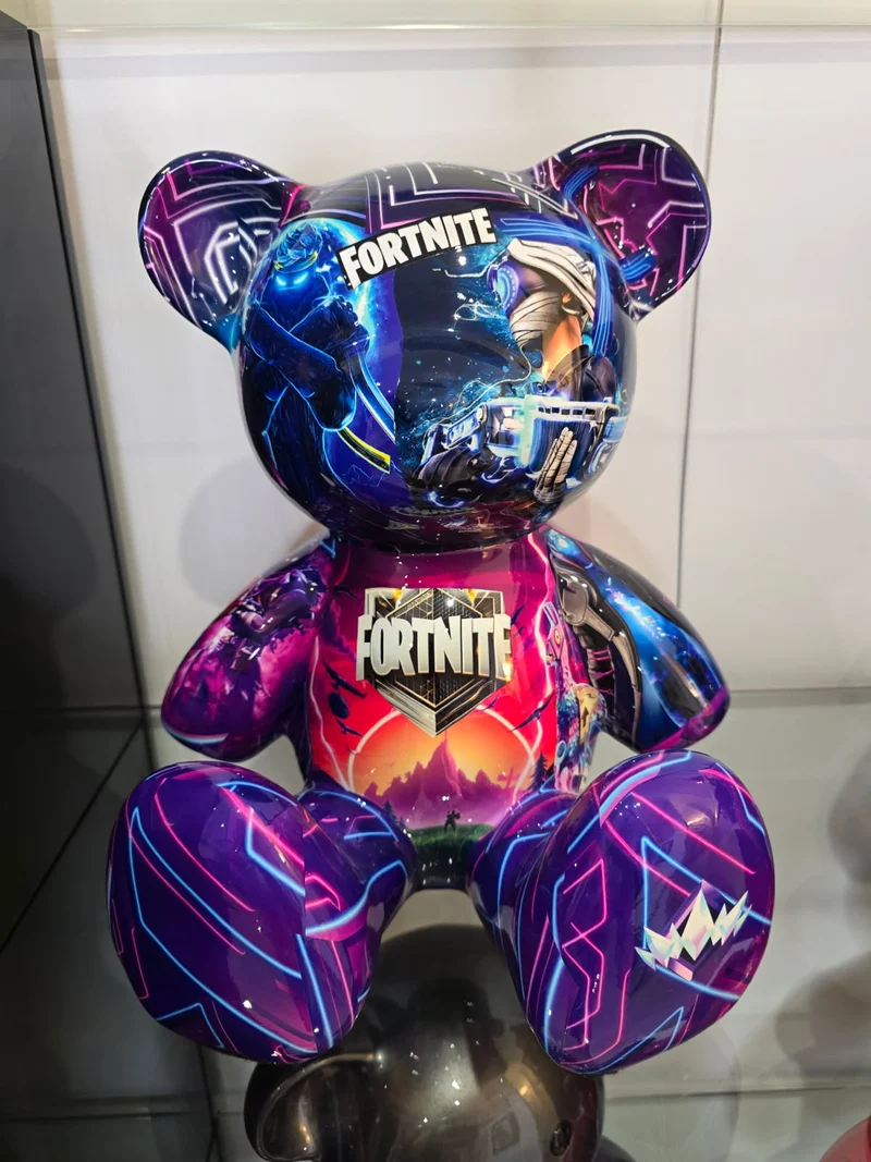 Teddy Bear Fortnite – Édition limitée 4/26 – Résine covering - 35 cm