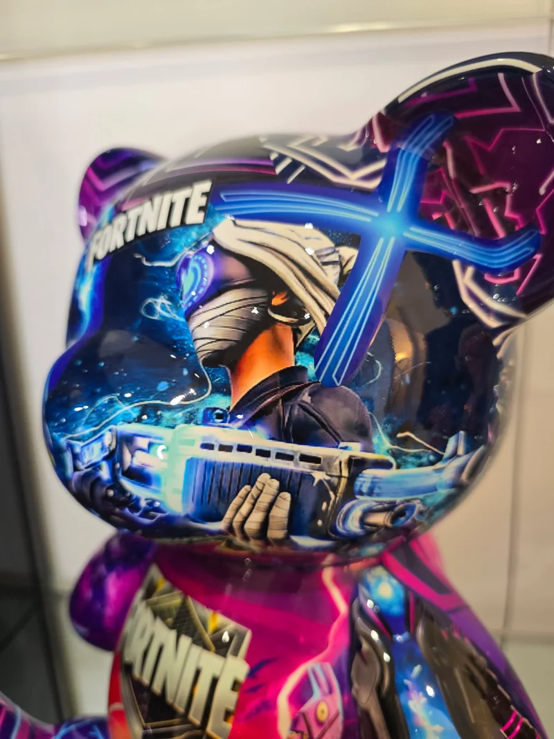 Teddy Bear Fortnite – Édition limitée 4/26 – Résine covering - 35 cm