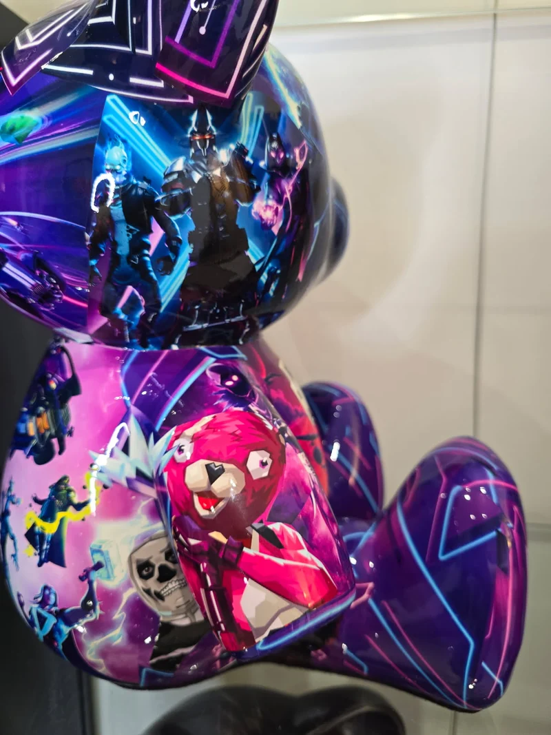 Teddy Bear Fortnite – Édition limitée 4/26 – Résine covering - 35 cm