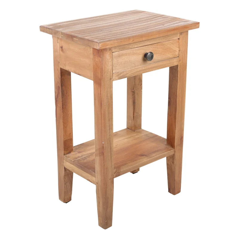 Table d'appoint compacte en teck