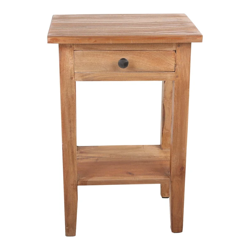 Table d'appoint compacte en teck