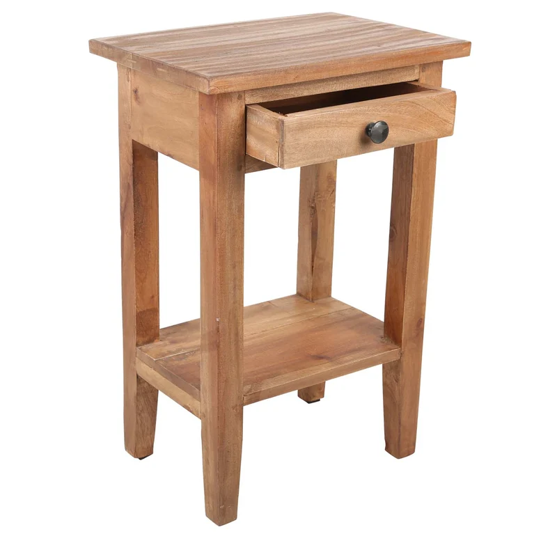 Table d'appoint compacte en teck