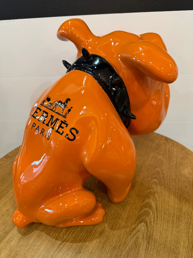 Bulldog Hermès – Naor – Édition limitée 2/26 – H 35 x L 46