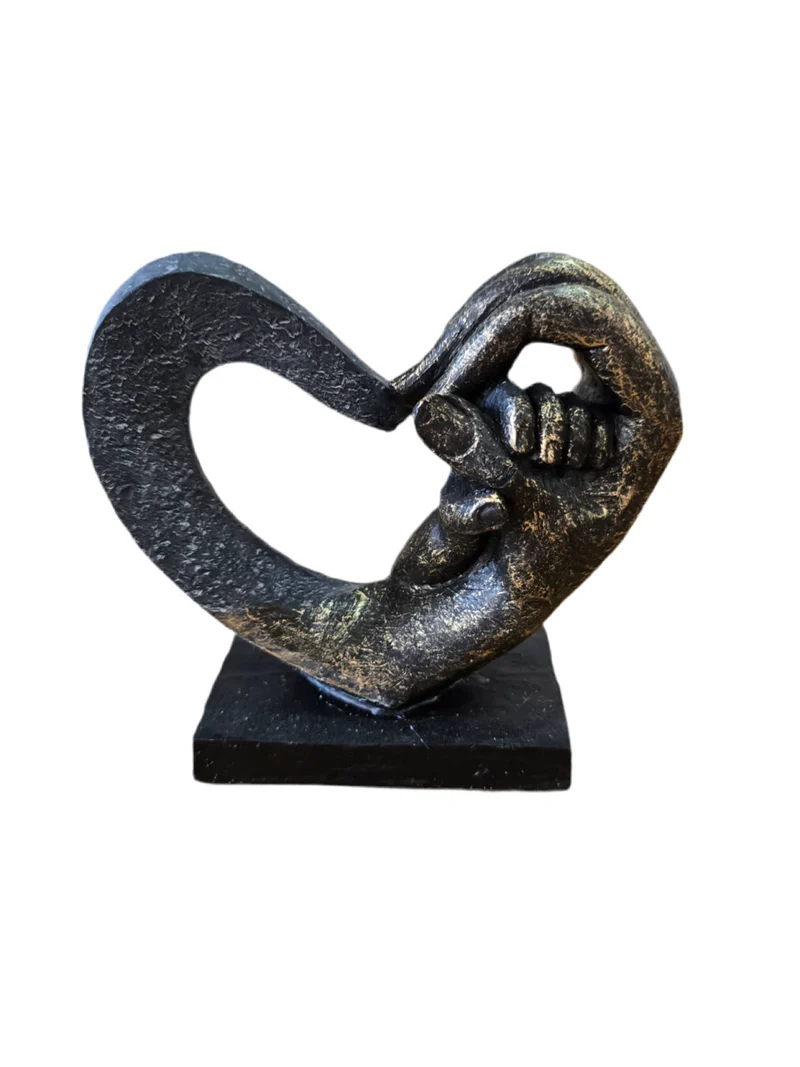 Sculpture cœur « Lien éternel »