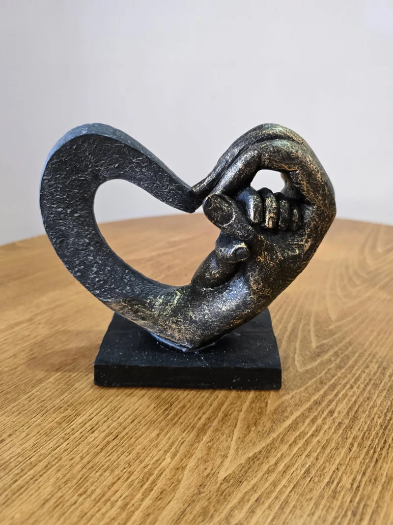 Sculpture cœur « Lien éternel »