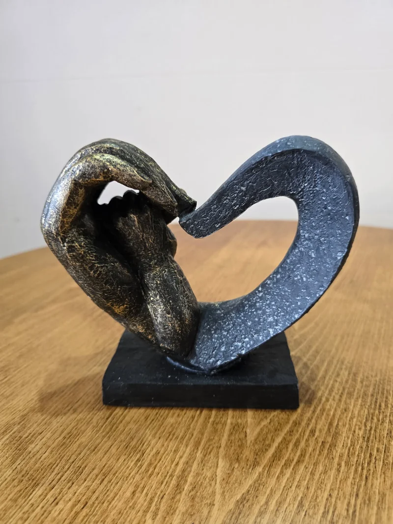 Sculpture cœur « Lien éternel »