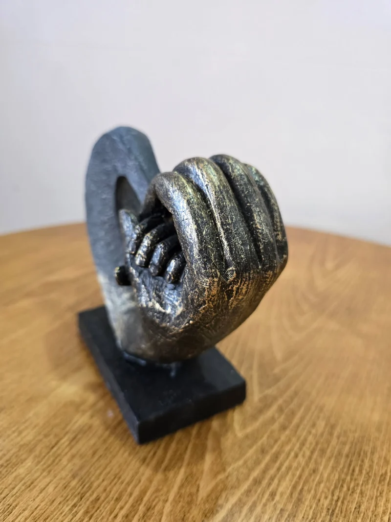 Sculpture cœur « Lien éternel »