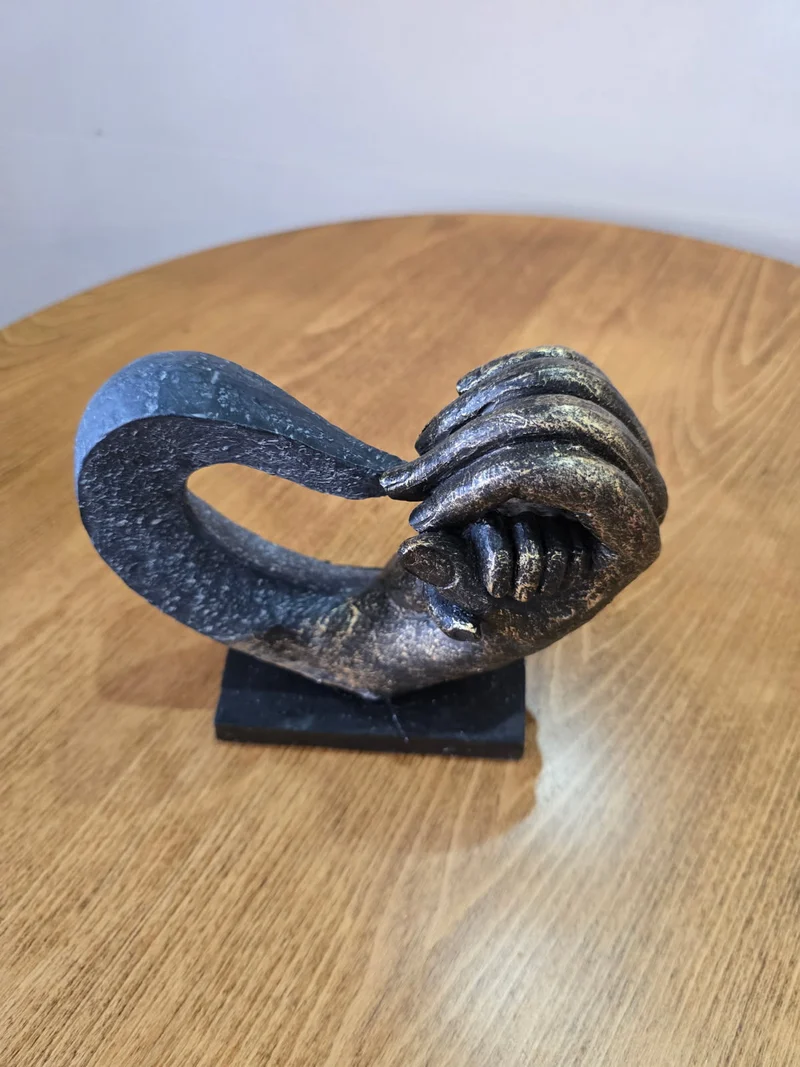 Sculpture cœur « Lien éternel »