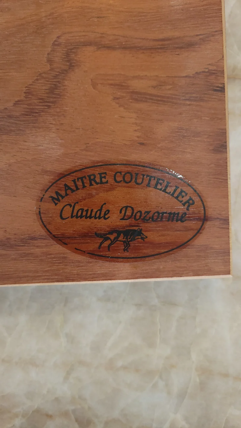 Coffret de 6 couteaux à steak Laguiole - Claude Dozorme - Palissandre de Rio