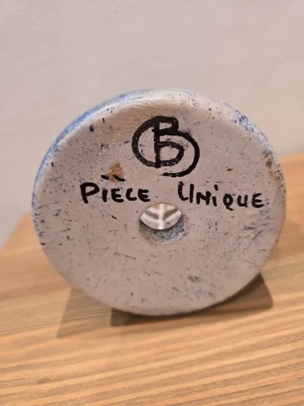 Bougeoir murale en céramique émaillée – Bernard Buffat