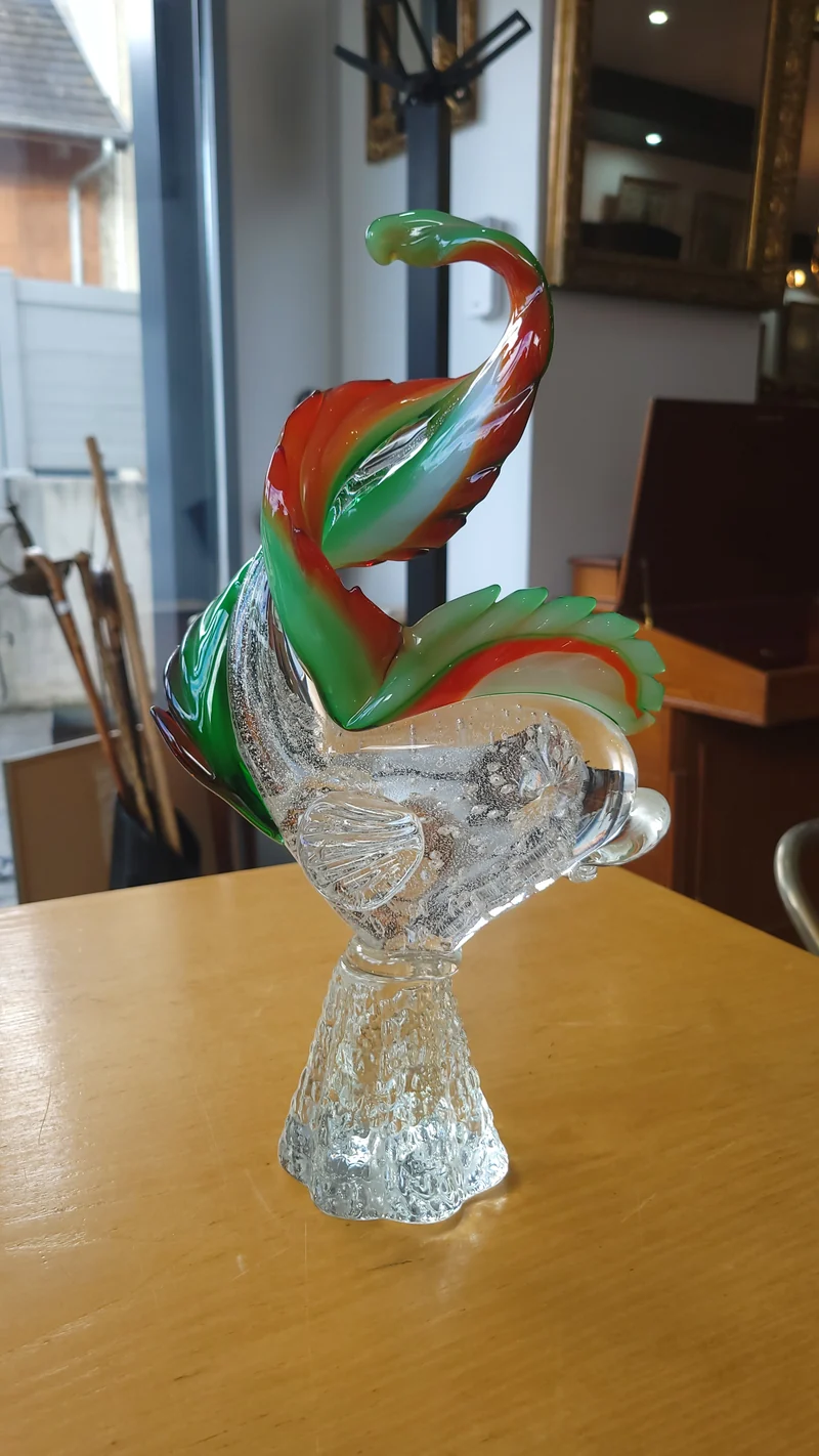 Dauphin en verre soufflé