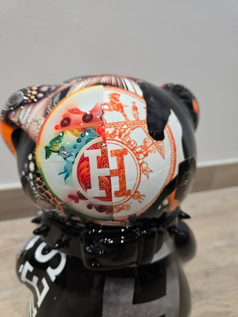 Sculpture Ours Hermès – Édition Limitée 8/26 – 30 cm – Art Pop & Street