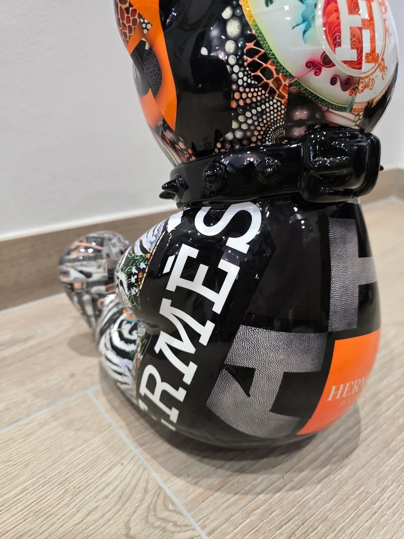 Sculpture Ours Hermès – Édition Limitée 8/26 – 30 cm – Art Pop & Street