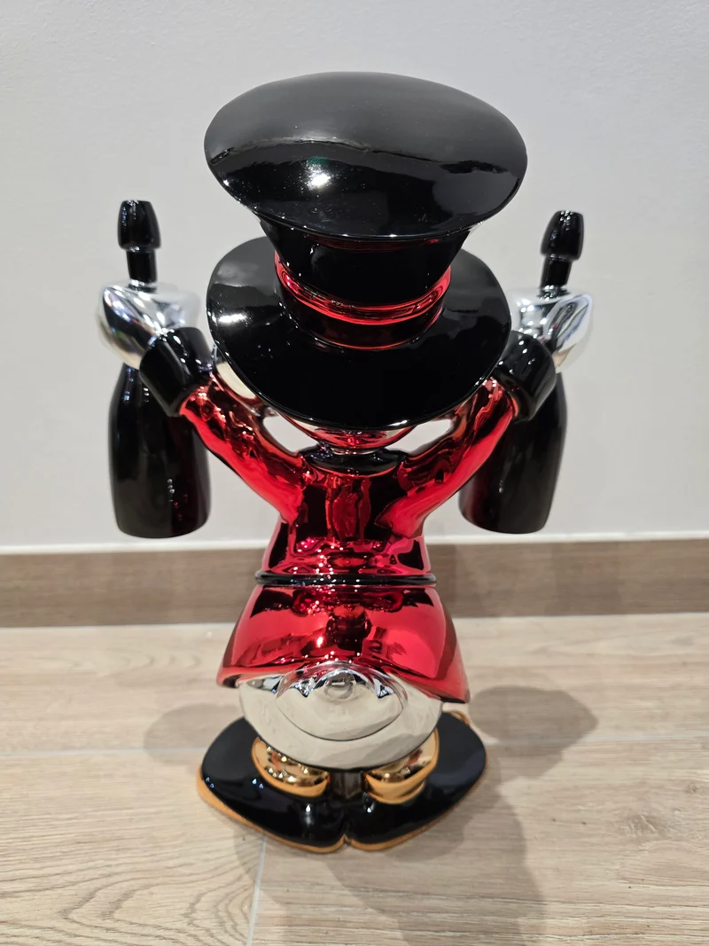Sculpture Picsou Dom Perignon - pop art - 40 cm