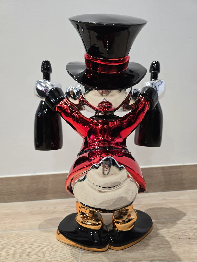 Sculpture Picsou Dom Perignon - pop art - 40 cm