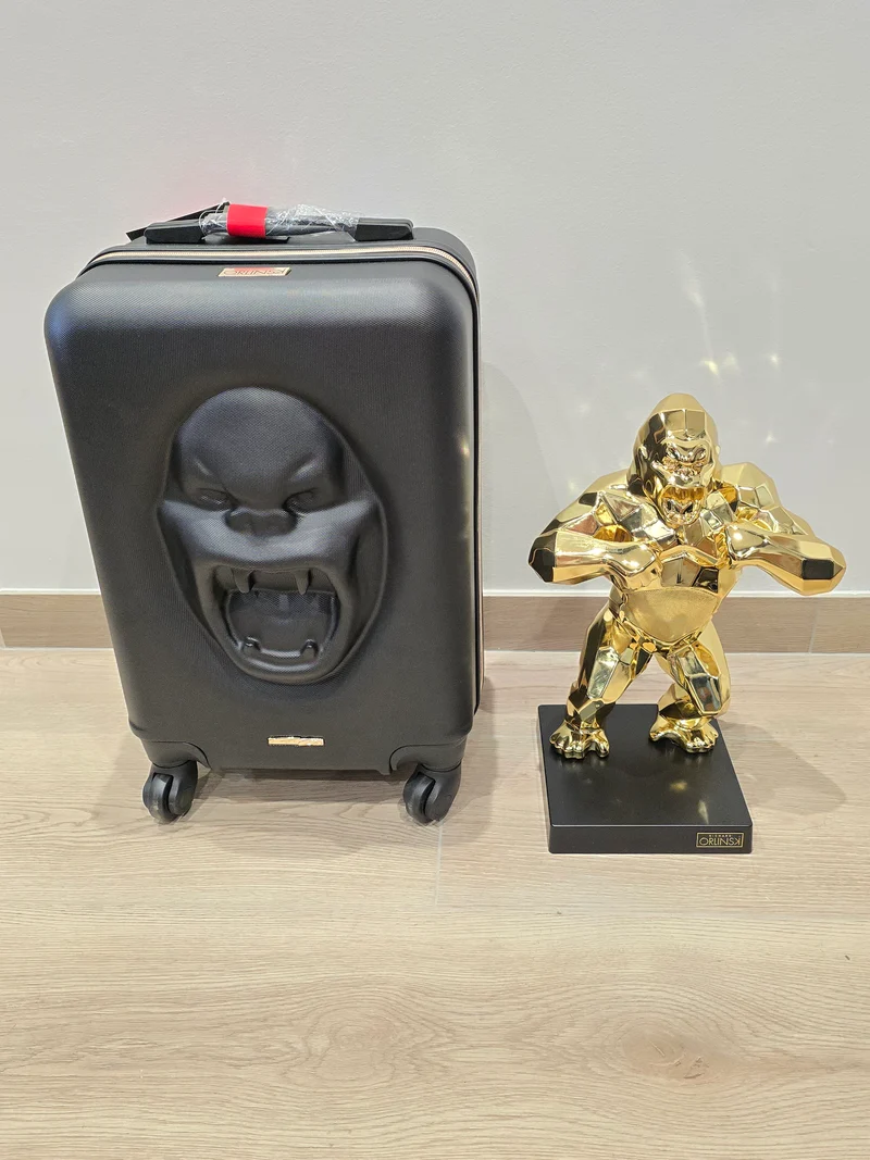Enceinte Bluetooth Richard Orlinski – Gorilla Gold Edition – Série Limitée CGS 0275 - Valise Orlinski