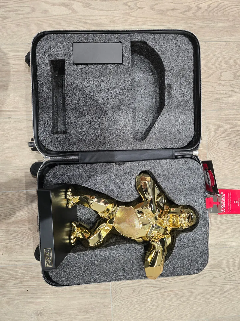 Enceinte Bluetooth Richard Orlinski – Gorilla Gold Edition – Série Limitée CGS 0275 - Valise Orlinski