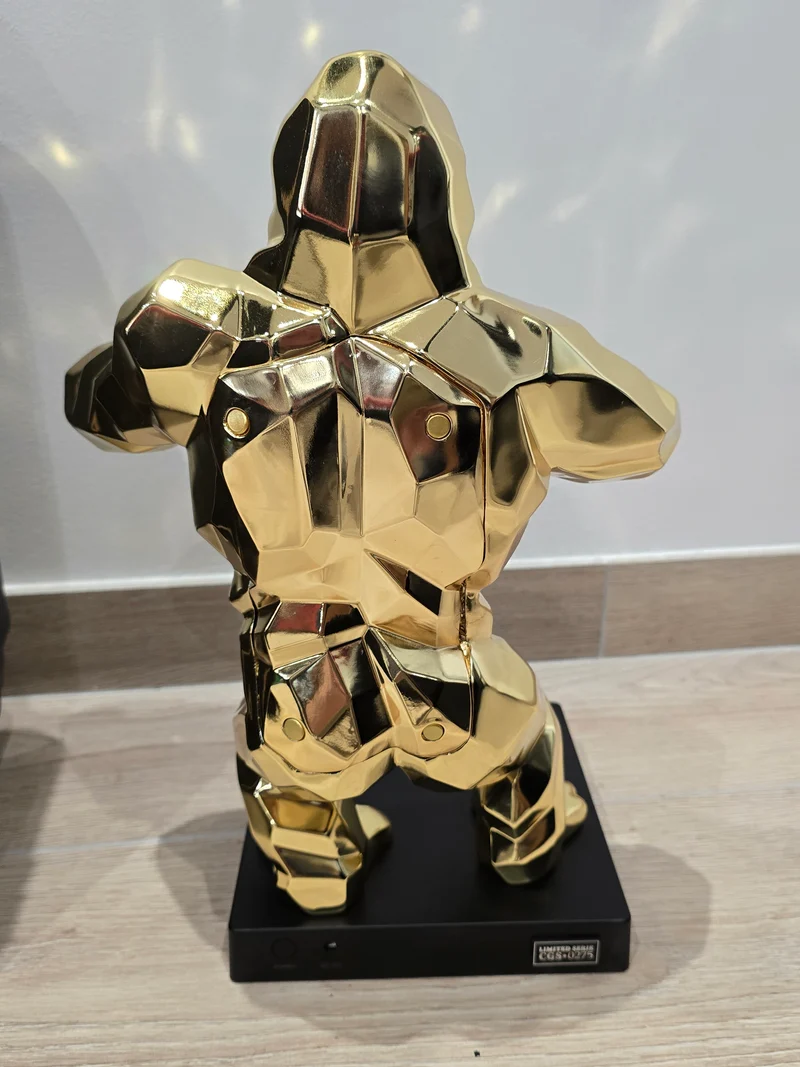 Enceinte Bluetooth Richard Orlinski – Gorilla Gold Edition – Série Limitée CGS 0275 - Valise Orlinski