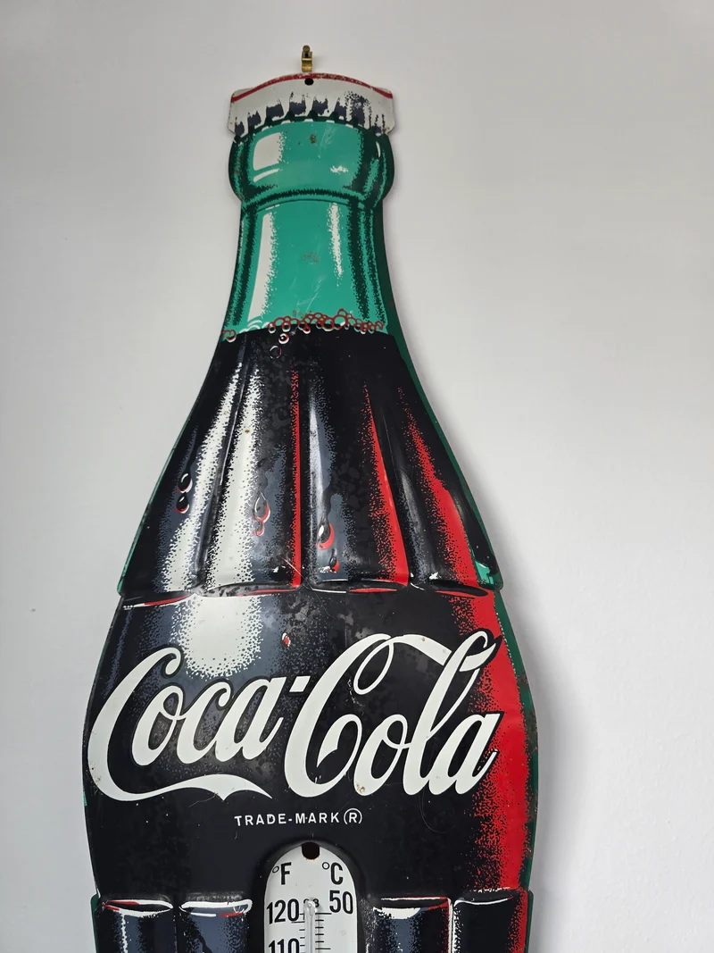 Thermomètre publicitaire coca