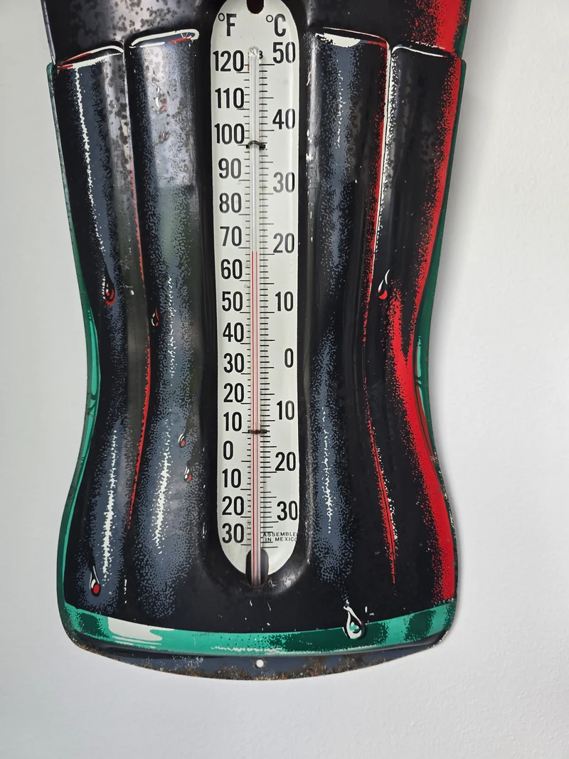 Thermomètre publicitaire coca