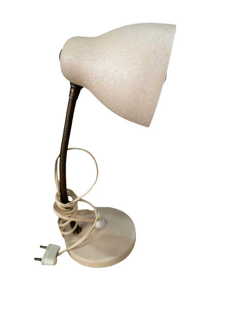 Lampe de bureau articulée beige – Design vintage années 70/80