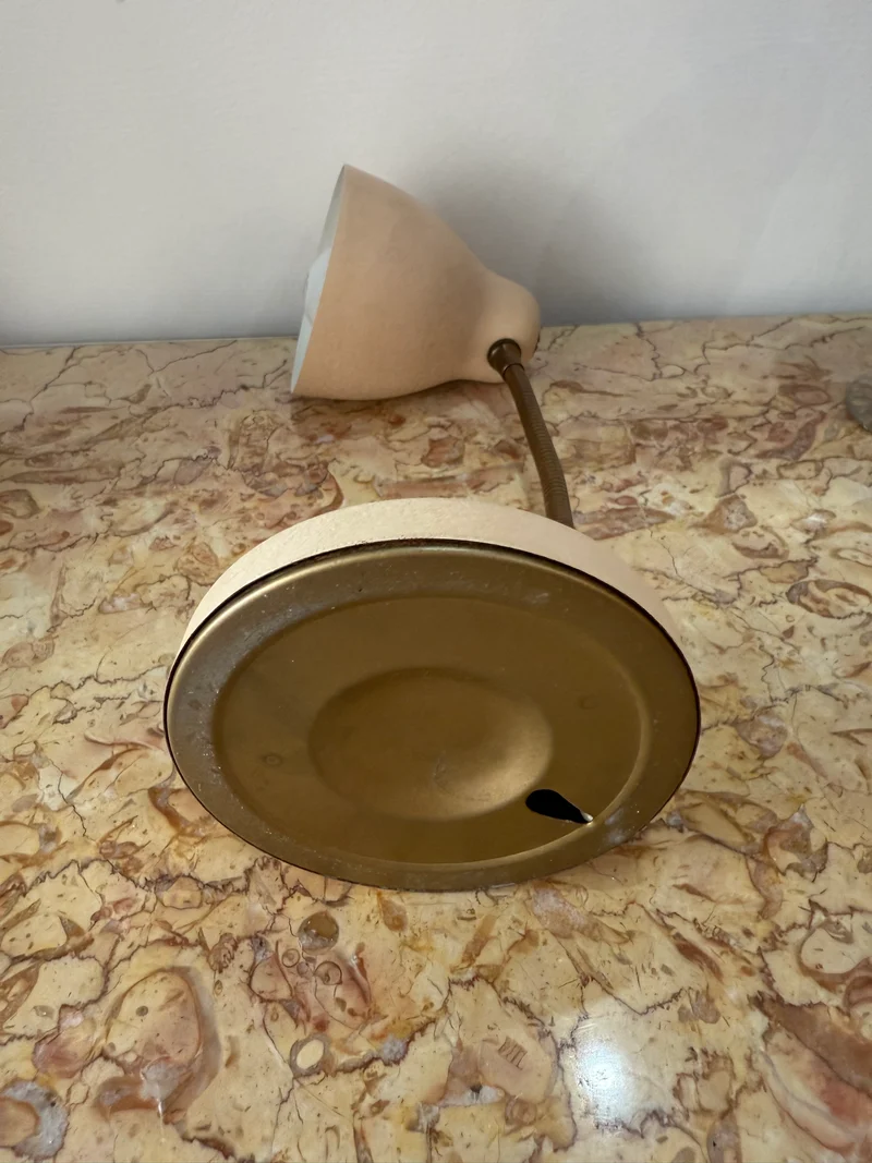 Lampe de bureau articulée beige – Design vintage années 70/80