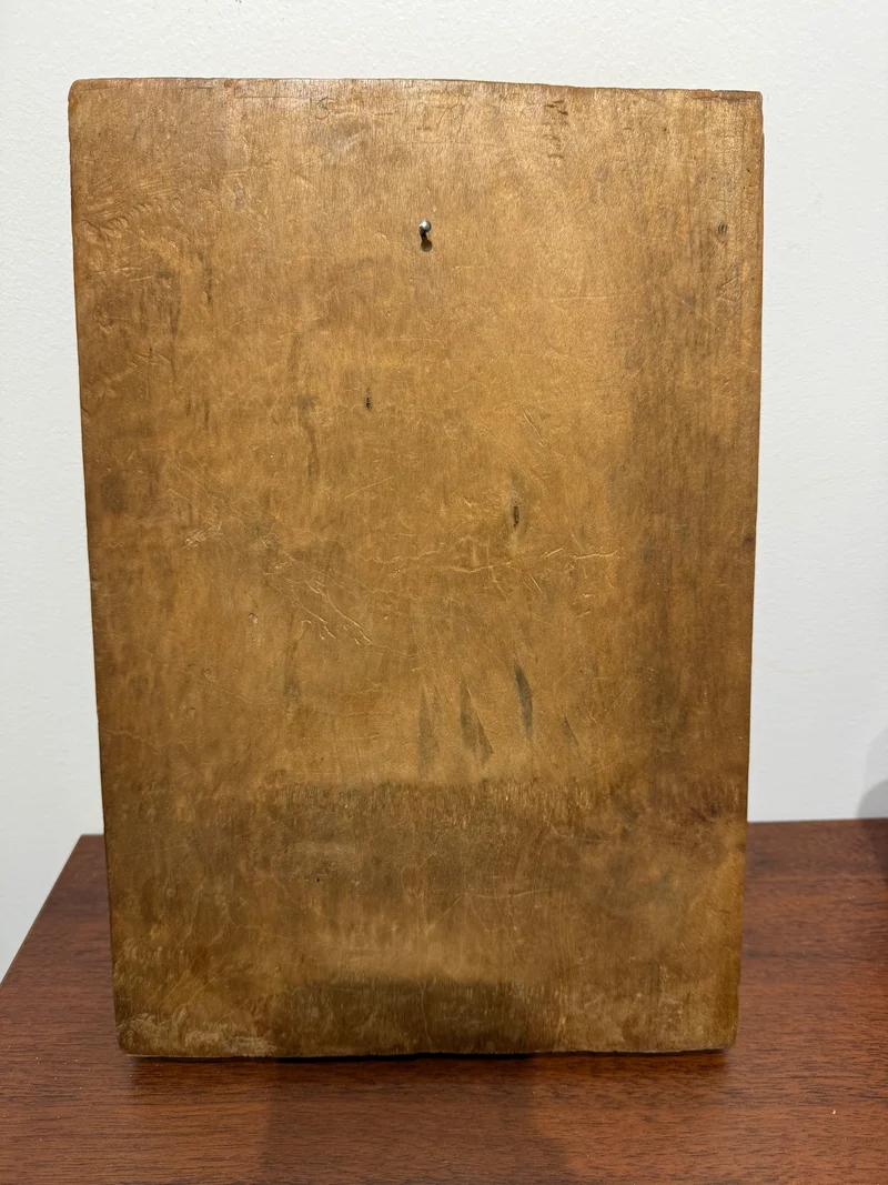 Bas-relief sculpté en bois – Scène mythologique balinaise